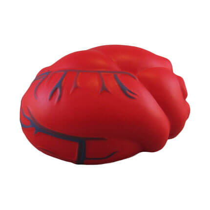 Factual heart shaped stress ball