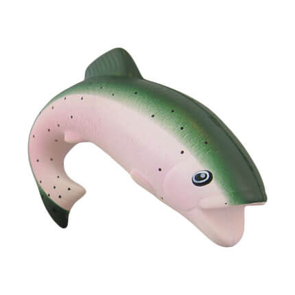 Trout shaped stress ball