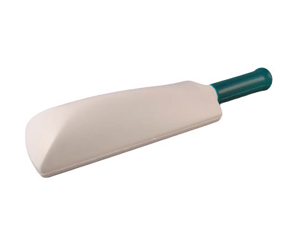 Cricket bat shaped stress ball