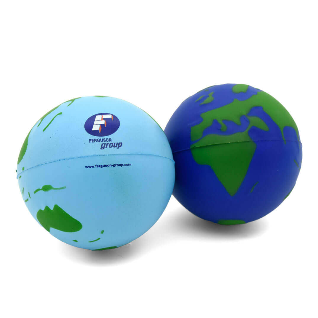 Light and Dark Blue Stress Globes