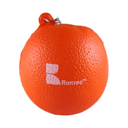Orange Stress Ball Keyring