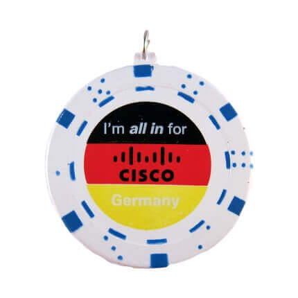 Poker Chip Stress Ball Keyring