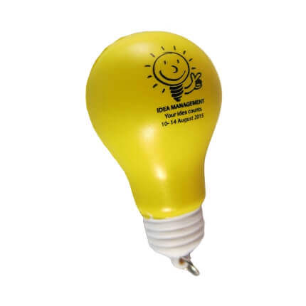 Light Bulb Keyring Stress Ball