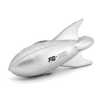 Silver Rocket Stress Toy