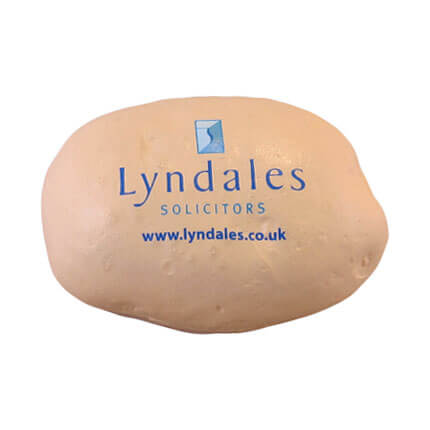 Potato stress ball shape with logo
