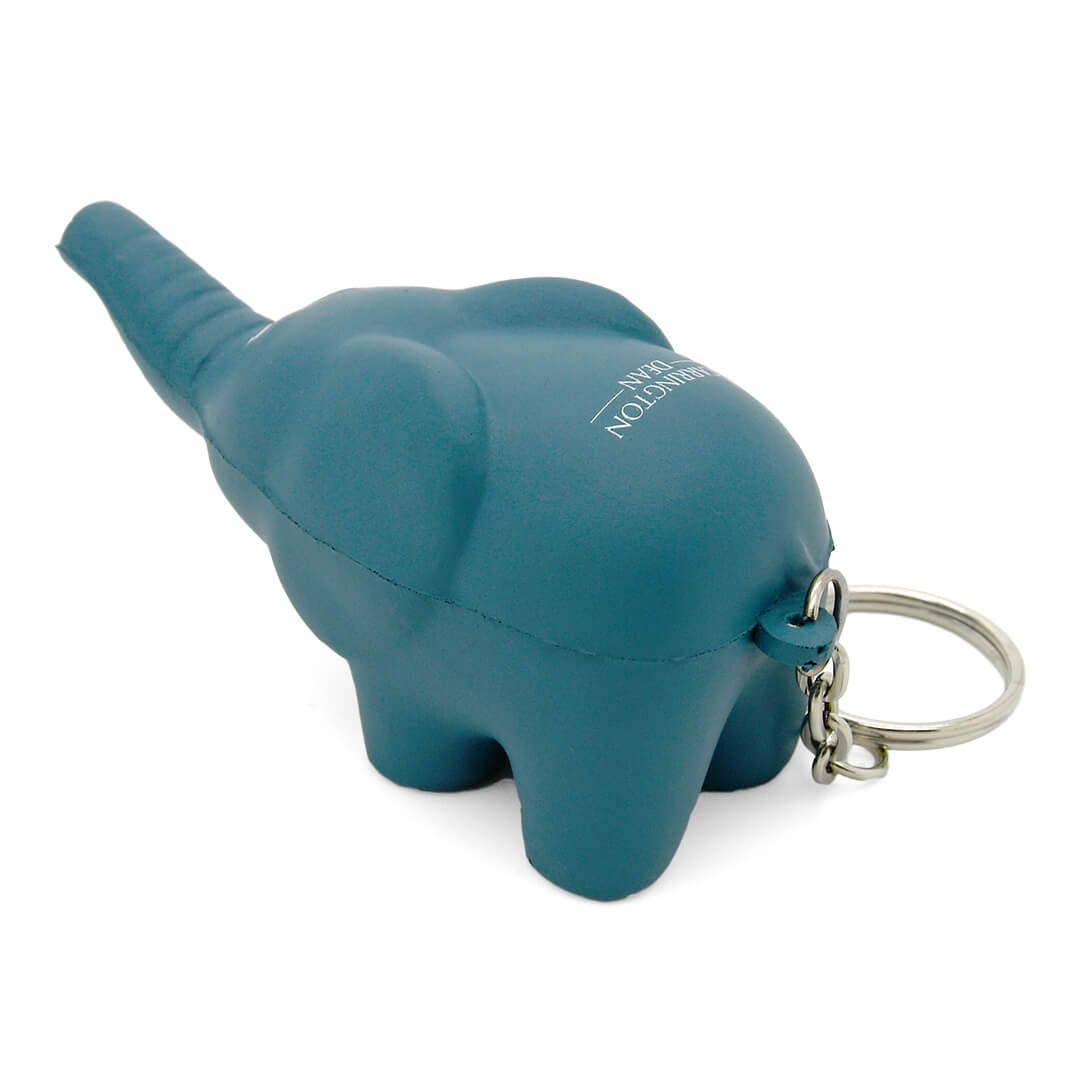 Elephant Keyring Stress Ball Rear View