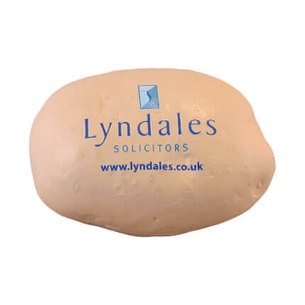 Potato stress ball shape with logo