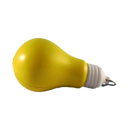 Yellow Bulb Keyring Back