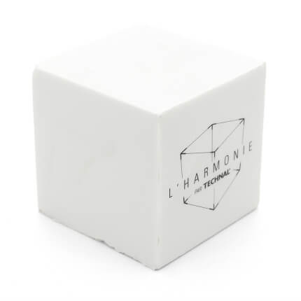 50mm Cube Stress Ball White