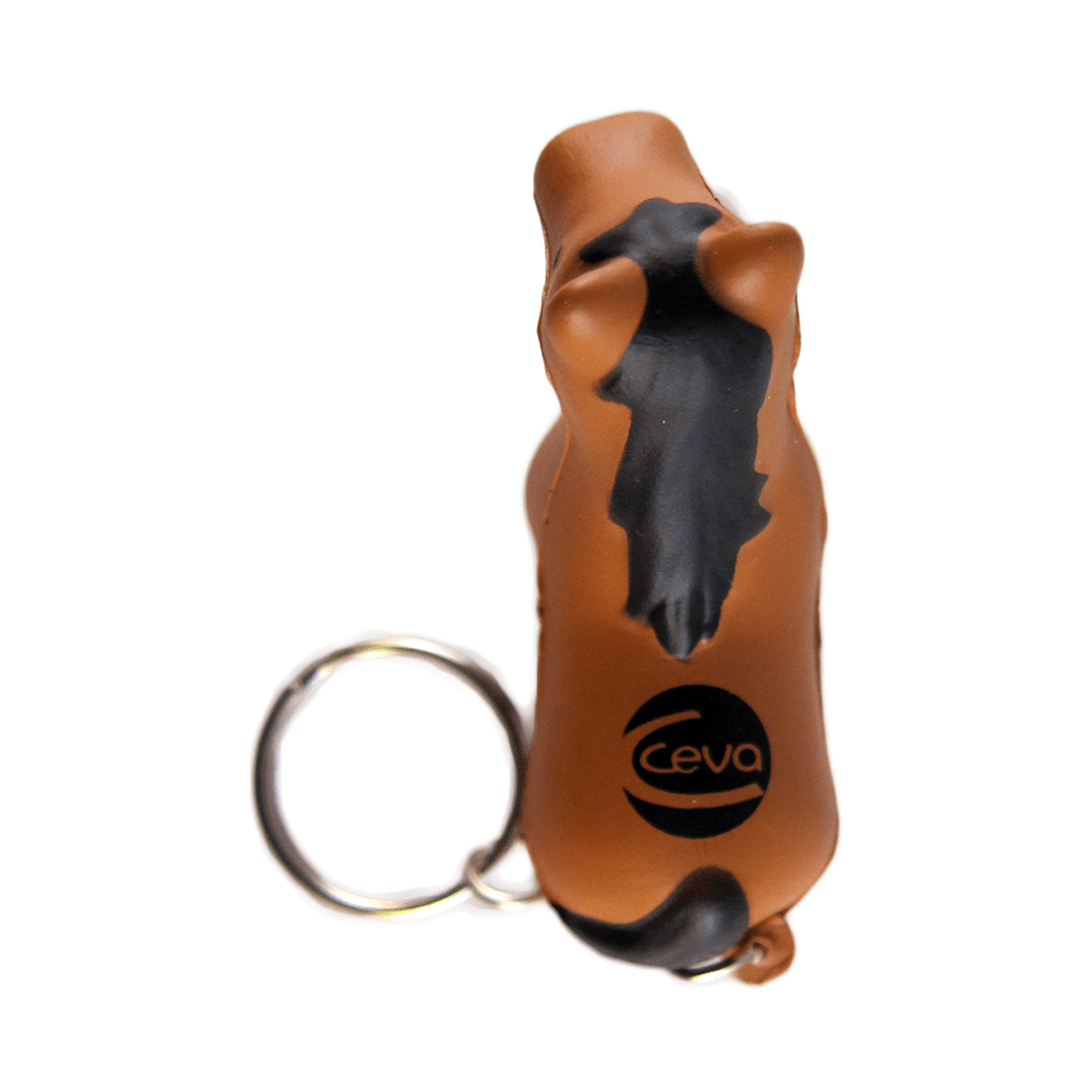 Horse Keyring Brown