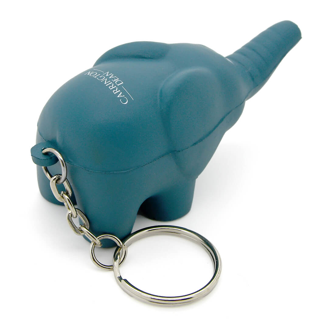 Elephant Keyring Stress Ball Rear Keyring View