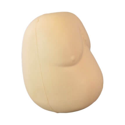 Belly stress toy side view