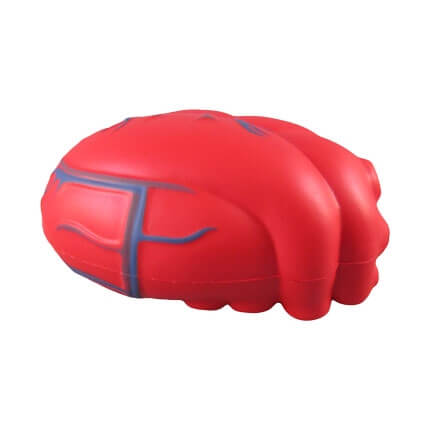 Heart shaped stress toy side view
