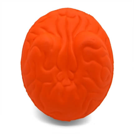 Large brain stress ball shape underside view