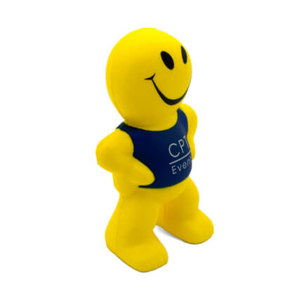 Smiley Man Stress Ball Side View