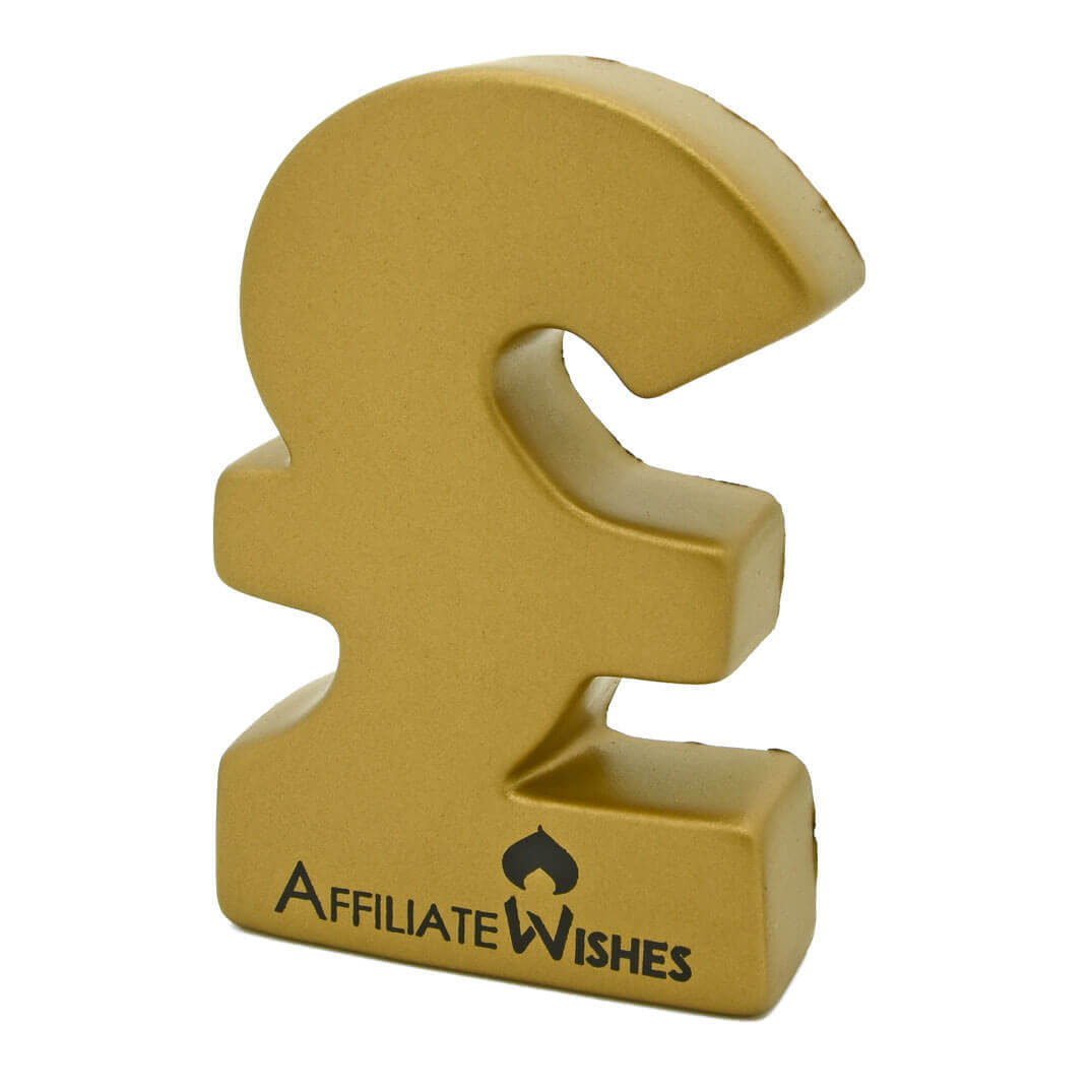 Reflex Gaming Pound Sign Stress Ball in Gold