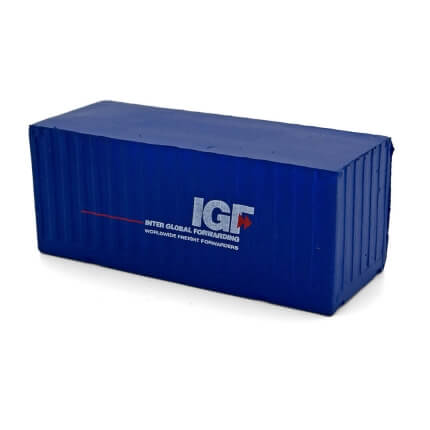 Blue Stress Shipping Container