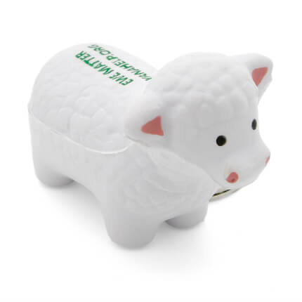 Sheep Keyring Stress Ball Alternate Front View