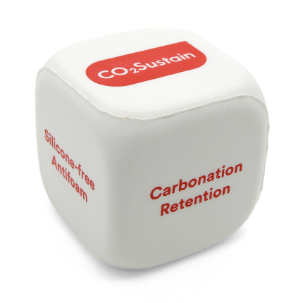 White Decision Dice Stress Ball