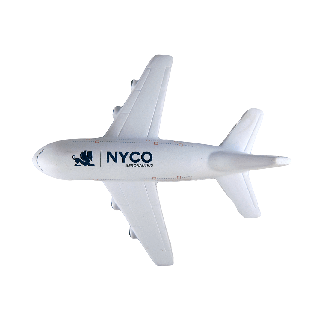 A380 Style Aeroplane Stress Ball Top View