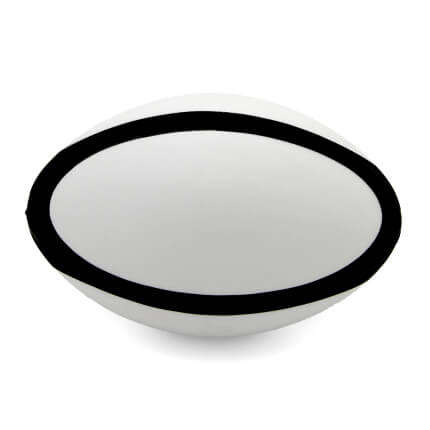 Banded Rugby Stress Ball Black