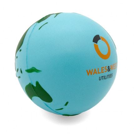 Light Blue Stress Globe Alternate Front View